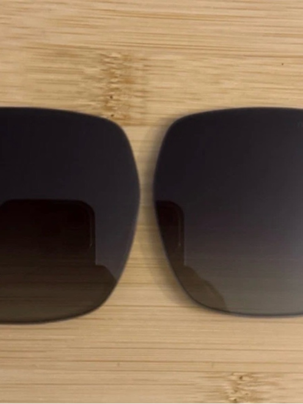 Miu Miu Black Gradient Square Sunglass Lenses